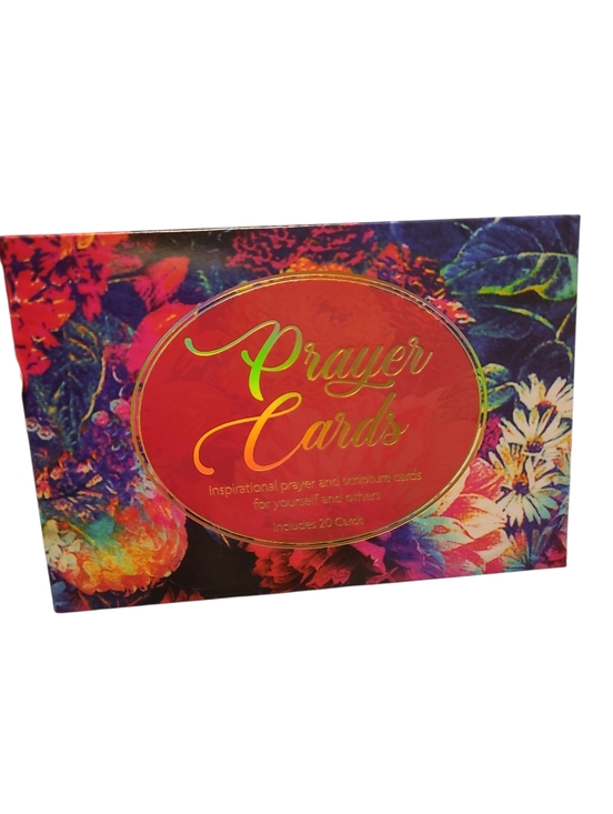 Other - Prayer Cards Box - Floral Red & Multicolor